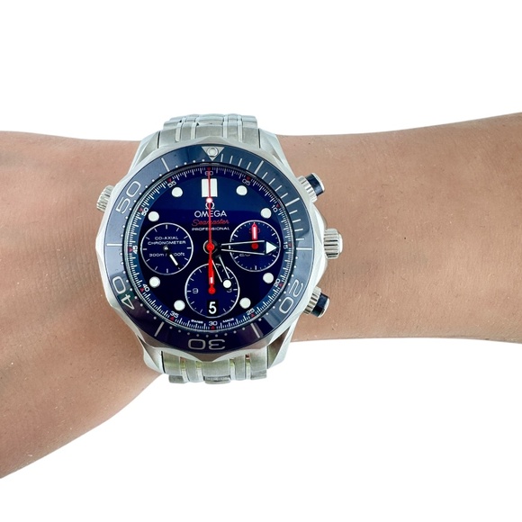 Omega Seamaster Diver 300m Chronograph Men's Watch Si14 Steel  #20307 - Picture 12 of 12